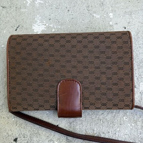 Vintage Gucci canvas/leather monogram bag - Picture 5 of 11